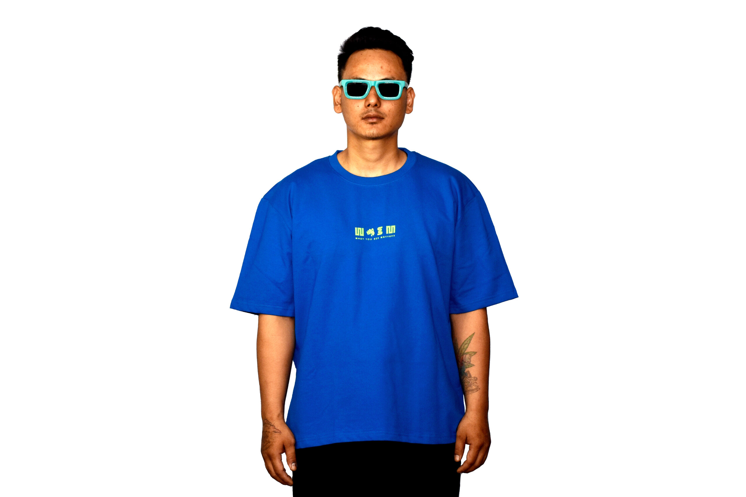 front blue